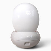 Garden_Egg_Chair_by_Peter_Ghyczy,_Senftenberger_Ei,_White_and_Red,_Germany,_1970s