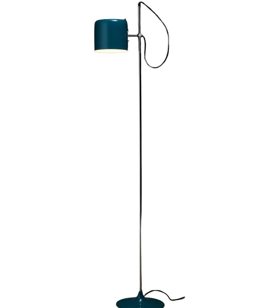 Petrol_Green_Floor_Lamp,_Style_of_Joe_Colombo,_Metal,_1950s