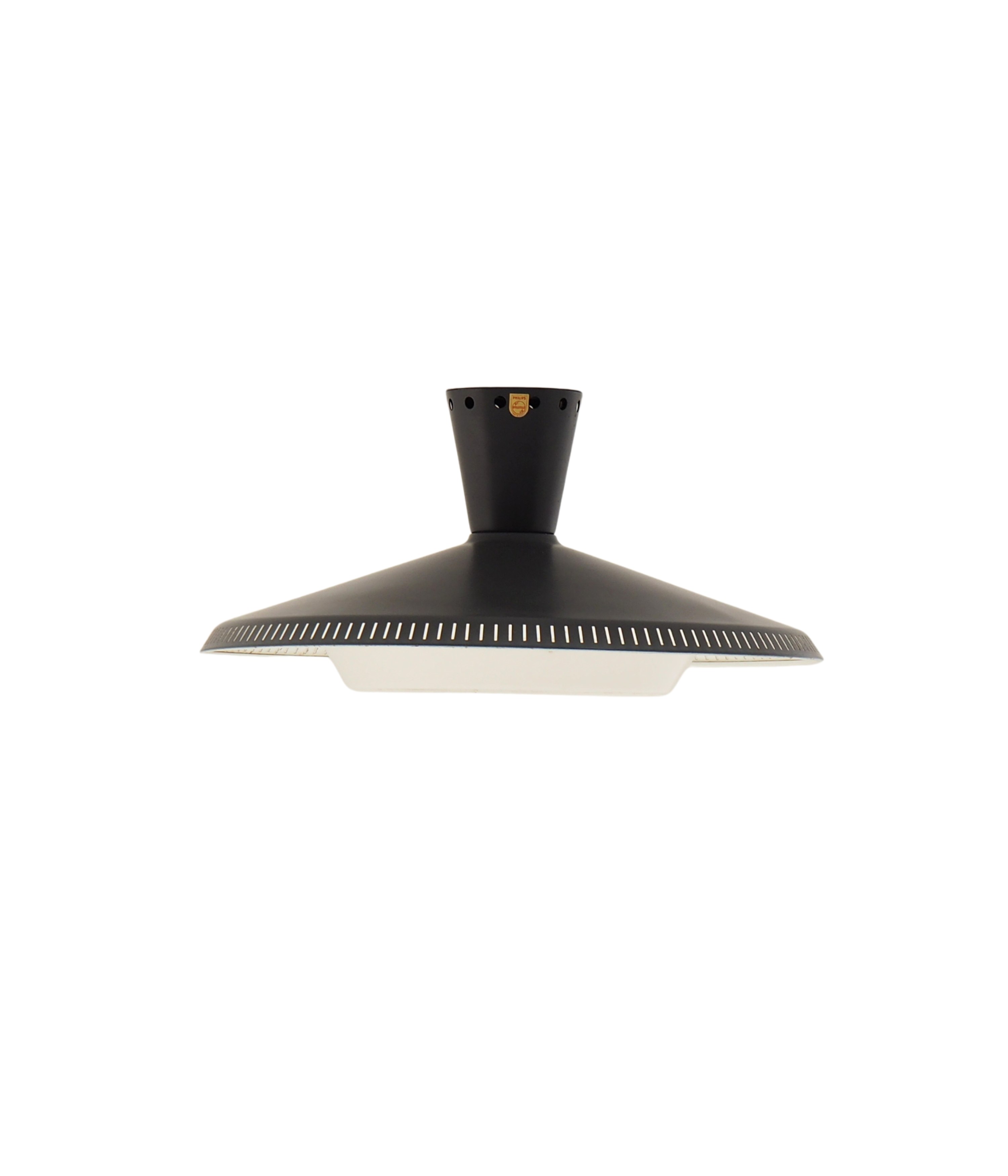 Philips_NB_93_Flush_Mount_Ceiling_Lamp_in_Mocca_Brown,_1950s