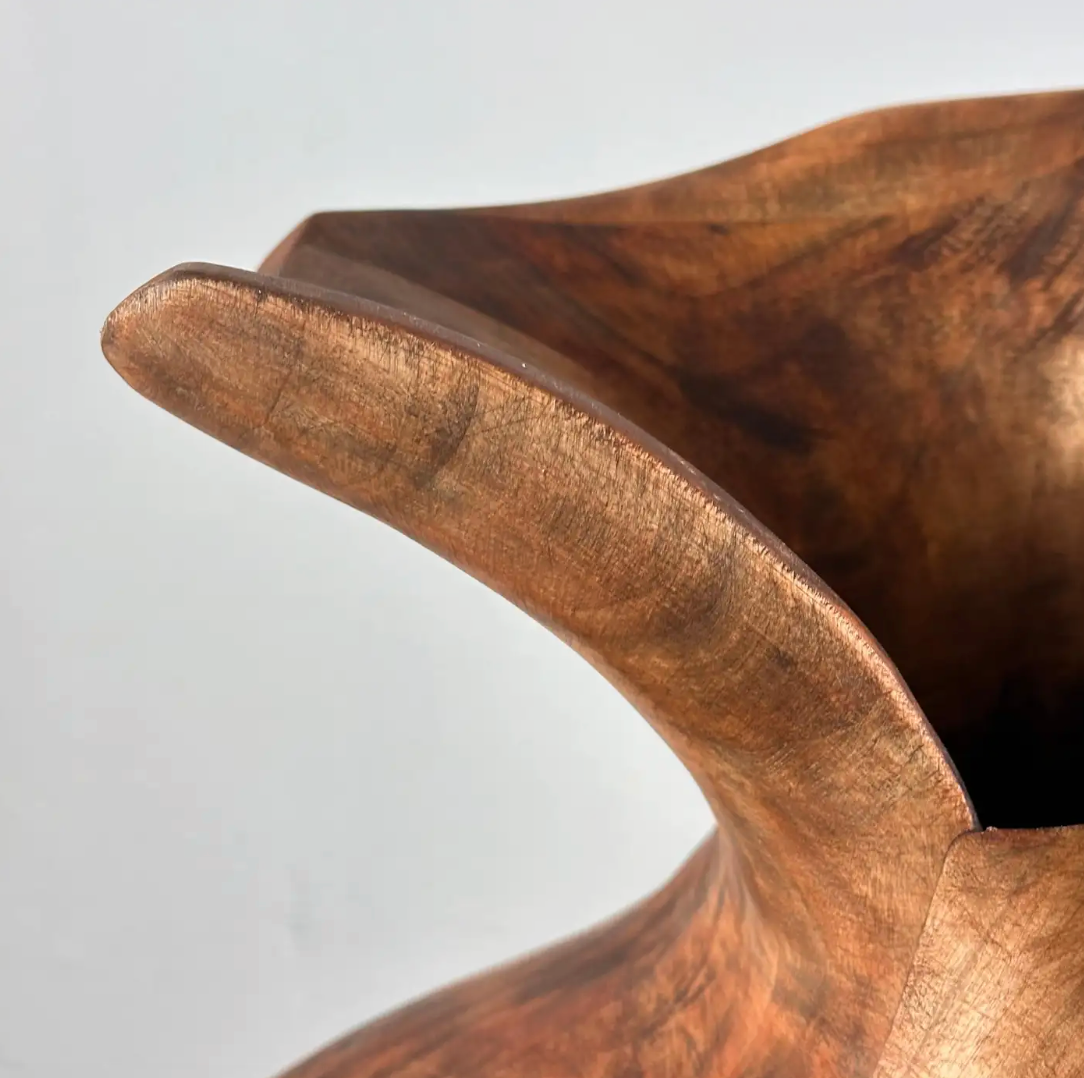 Phytomorphic_Sculptural_Wooden_Vase,_Italy,_1960s