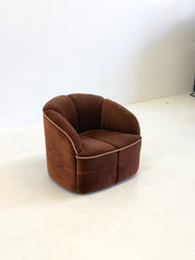 Walter_Knoll_Piccolino_Armchair_in_Brown_Velour,_1960s