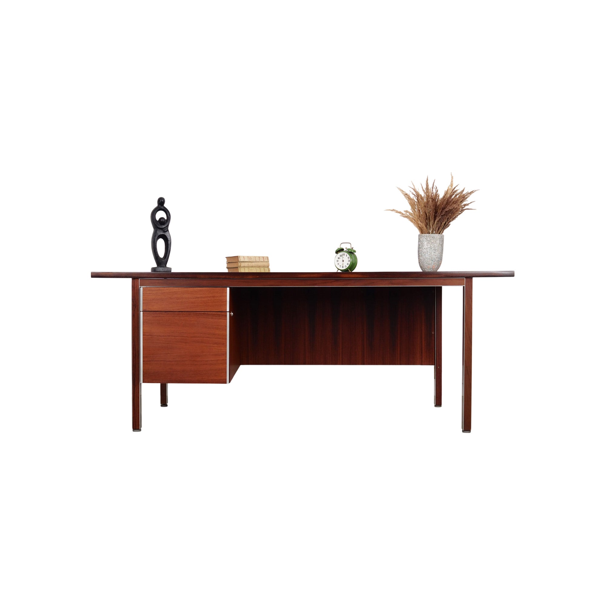 1970s_Danish_Rosewood_Desk_by_Nipu,_Two_Drawers_and_Pull-Out_Storage_Compartments