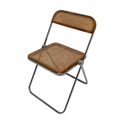 1960s_Plia_Folding_Chair_by_Giancarlo_Piretti_for_Anonima_Castelli,_Chrome,_Walnut_and_Cane_Wicker,_Italy