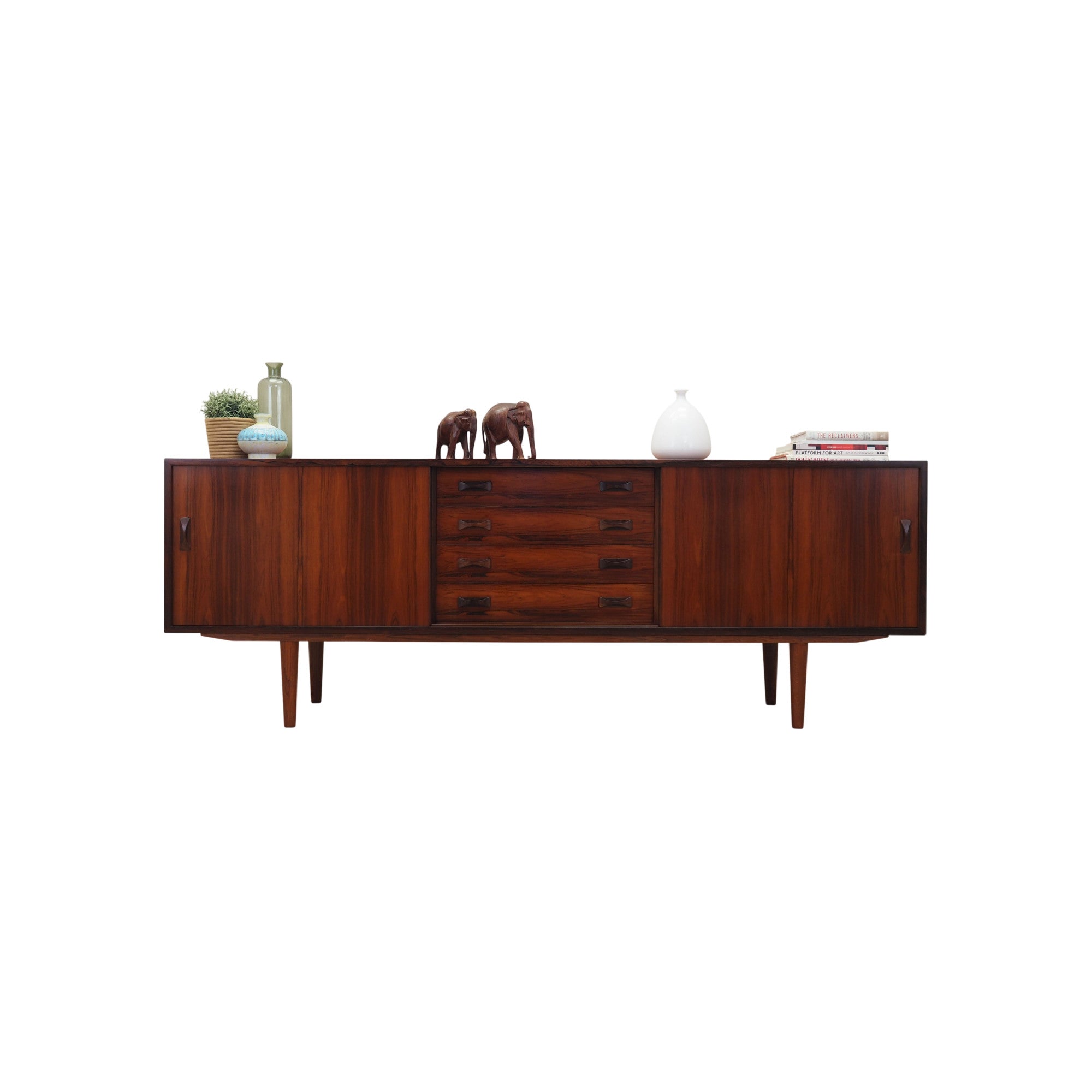 1960s_Danish_Rosewood_Sideboard_by_Clausen_&_Søn,_Sliding_Doors,_Four_Drawers_and_Adjustable_Shelves