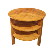 1920s–1930s_Art_Deco_Oak_Veneer_Conference_Coffee_Table_with_Two_Storage_Shelves,_Fully_Restored