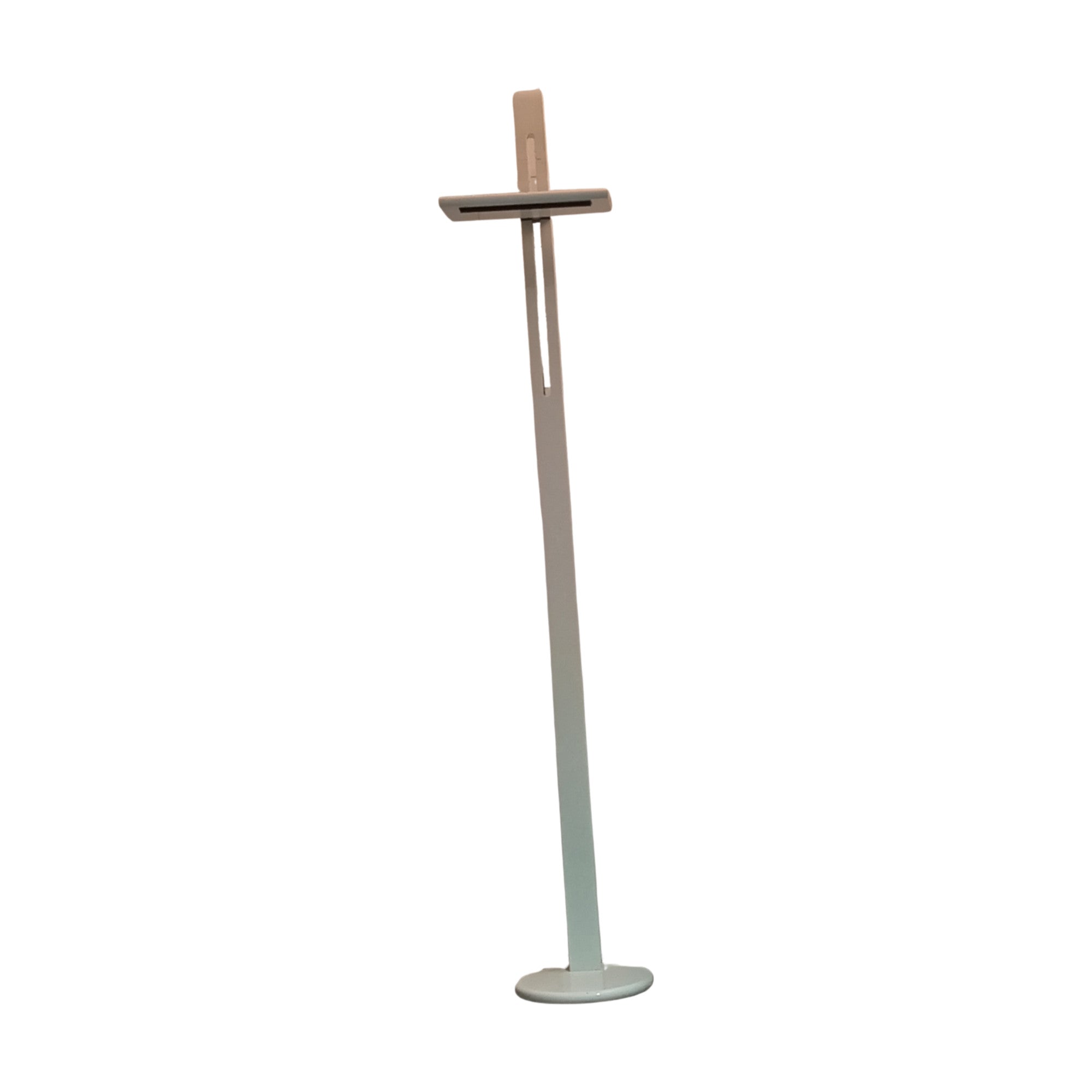 1980s_Domea_Floor_Lamp_by_Bruno_Gecchelin_for_Oluce,_White_Metal,_Adjustable_Height_and_Dimmer