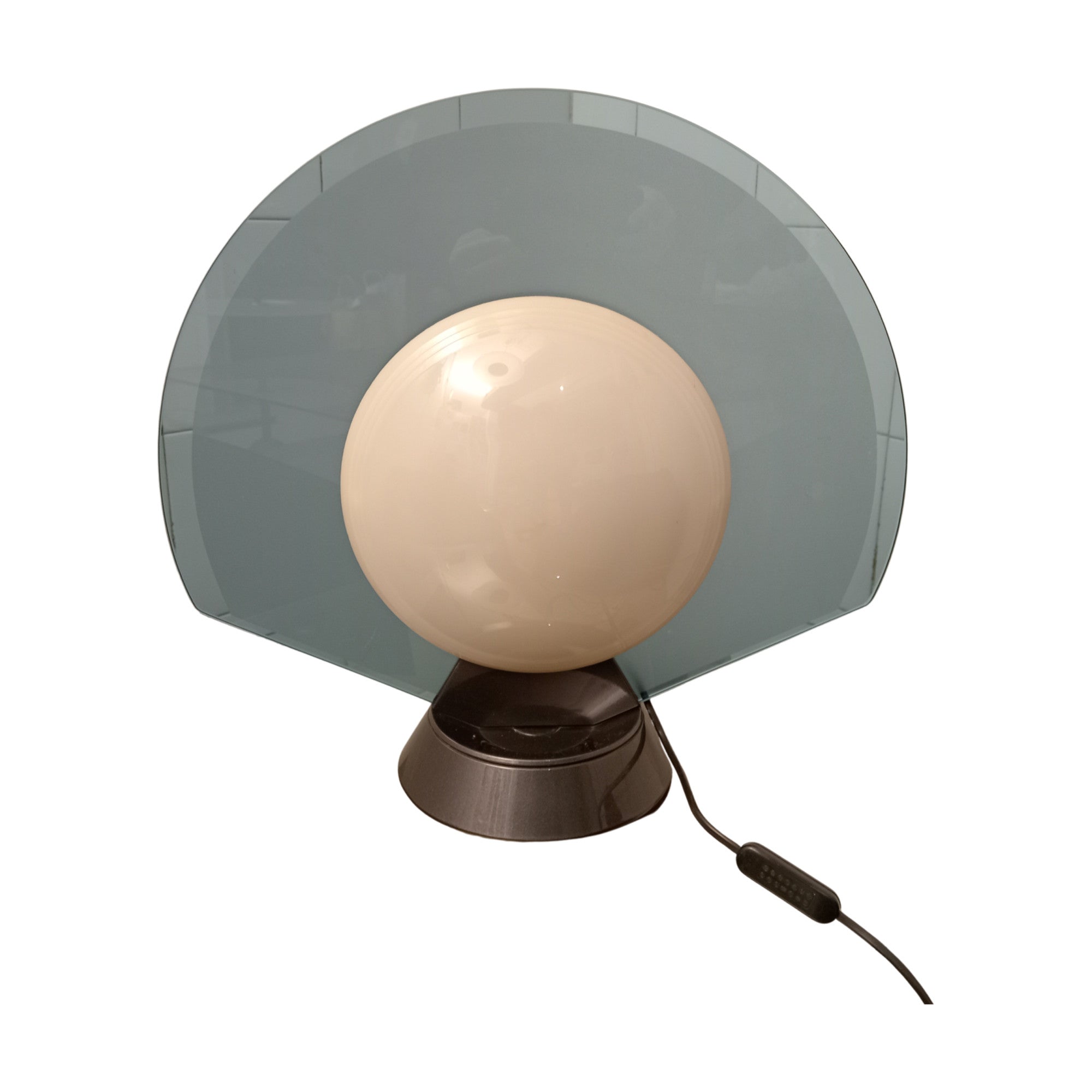 1980s_Adjustable_Table_Lamp_by_Pier_Giuseppe_Ramella_for_Arteluce,_Glass,_Metal_and_Methacrylate