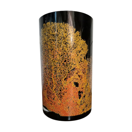 Acquaria_Black_Glass_Vase_with_Coral_Motif_by_Carlo_Ninchi_&_Vittorio_Locatelli,_Italian_Design