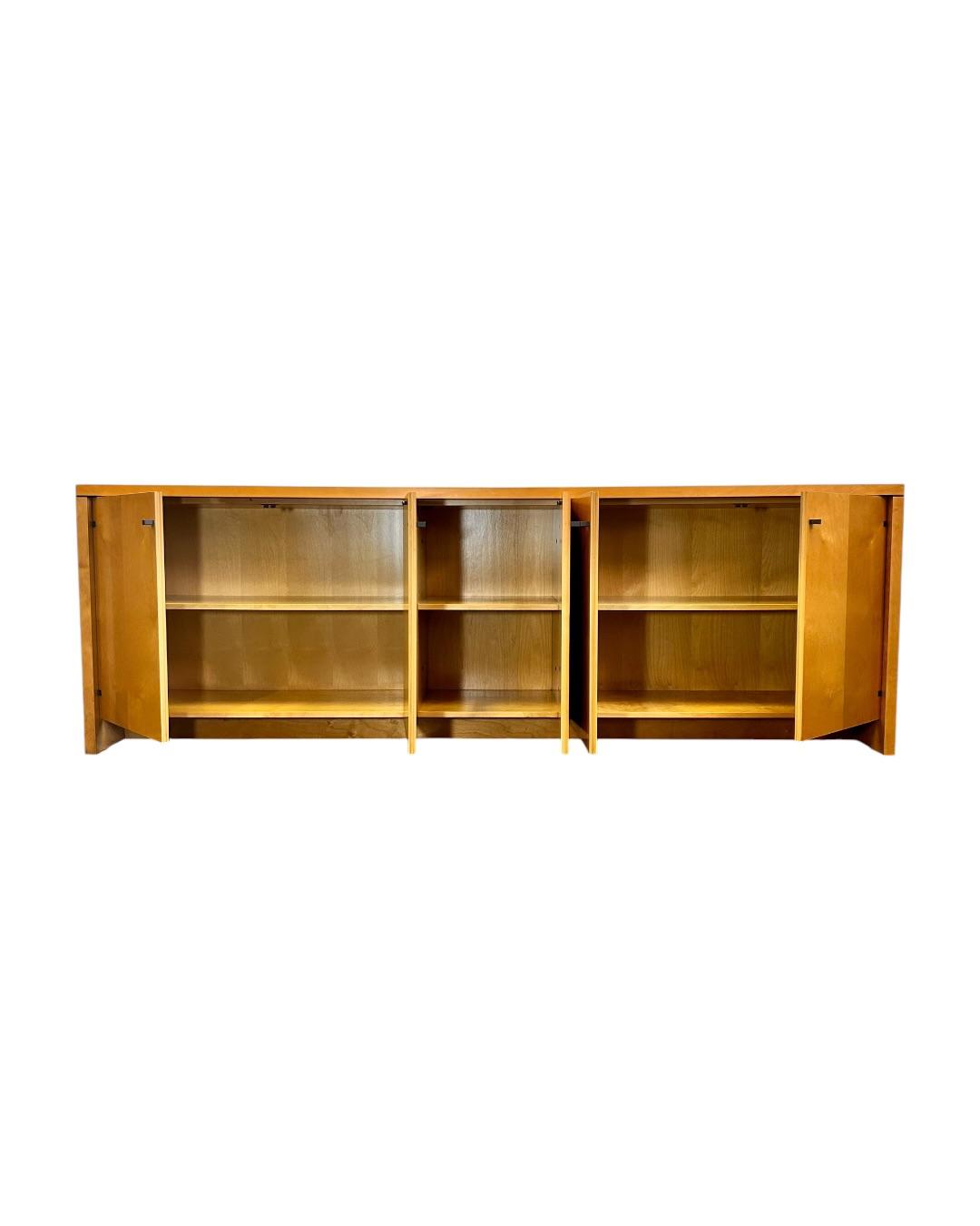 Rare_Pierre_Balmain_Cabinet_in_Birch_Wood_and_Brass,_France,_1960s–1980s