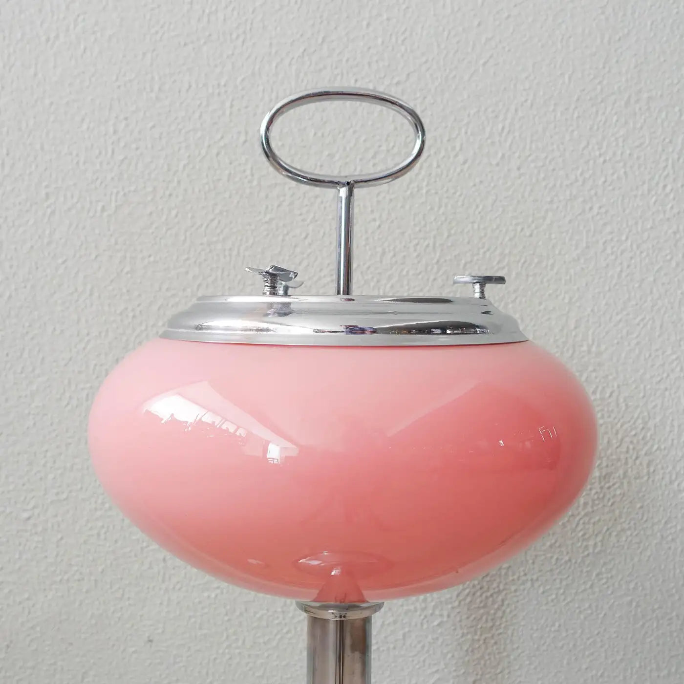 Pink_Ashtray_Lamp,_Chrome_Metal,_Opaline_Glass,_1960s,_Portugal