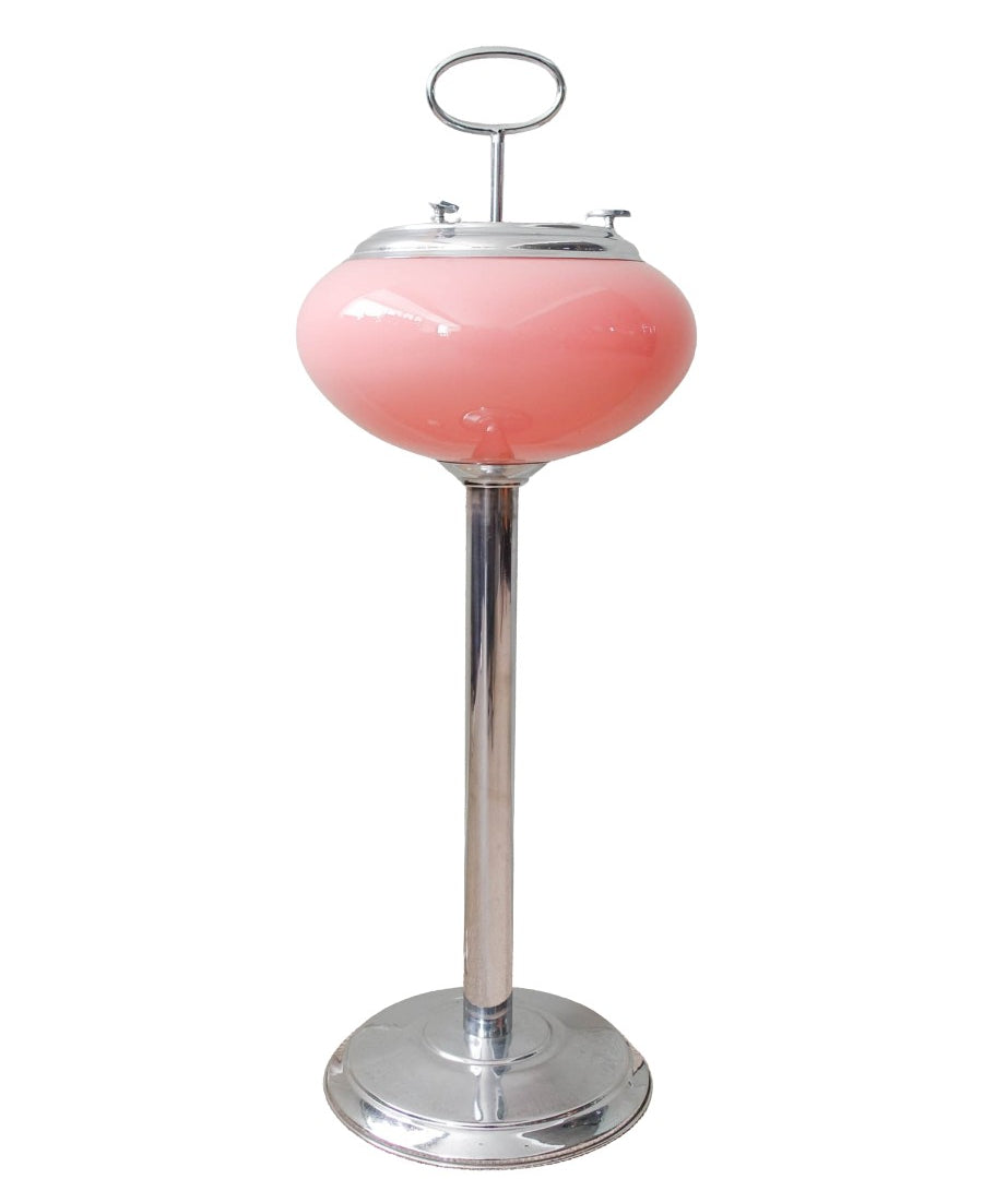 Pink_Ashtray_Lamp,_Chrome_Metal,_Opaline_Glass,_1960s,_Portugal