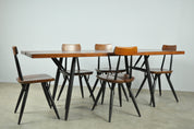 Set_of_5_PIRKKA_dining_chairs_by_Ilmari_Tapiovaara_for_Laukaan_Puu,_Finland_1950s