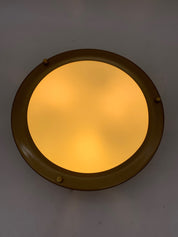 Attributed_to_Stilnovo_Circular_Ceiling_or_Wall_Lamp_in_Brass_and_Opaline_Glass,_Italy