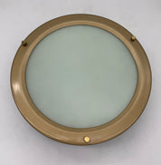 Attributed_to_Stilnovo_Circular_Ceiling_or_Wall_Lamp_in_Brass_and_Opaline_Glass,_Italy