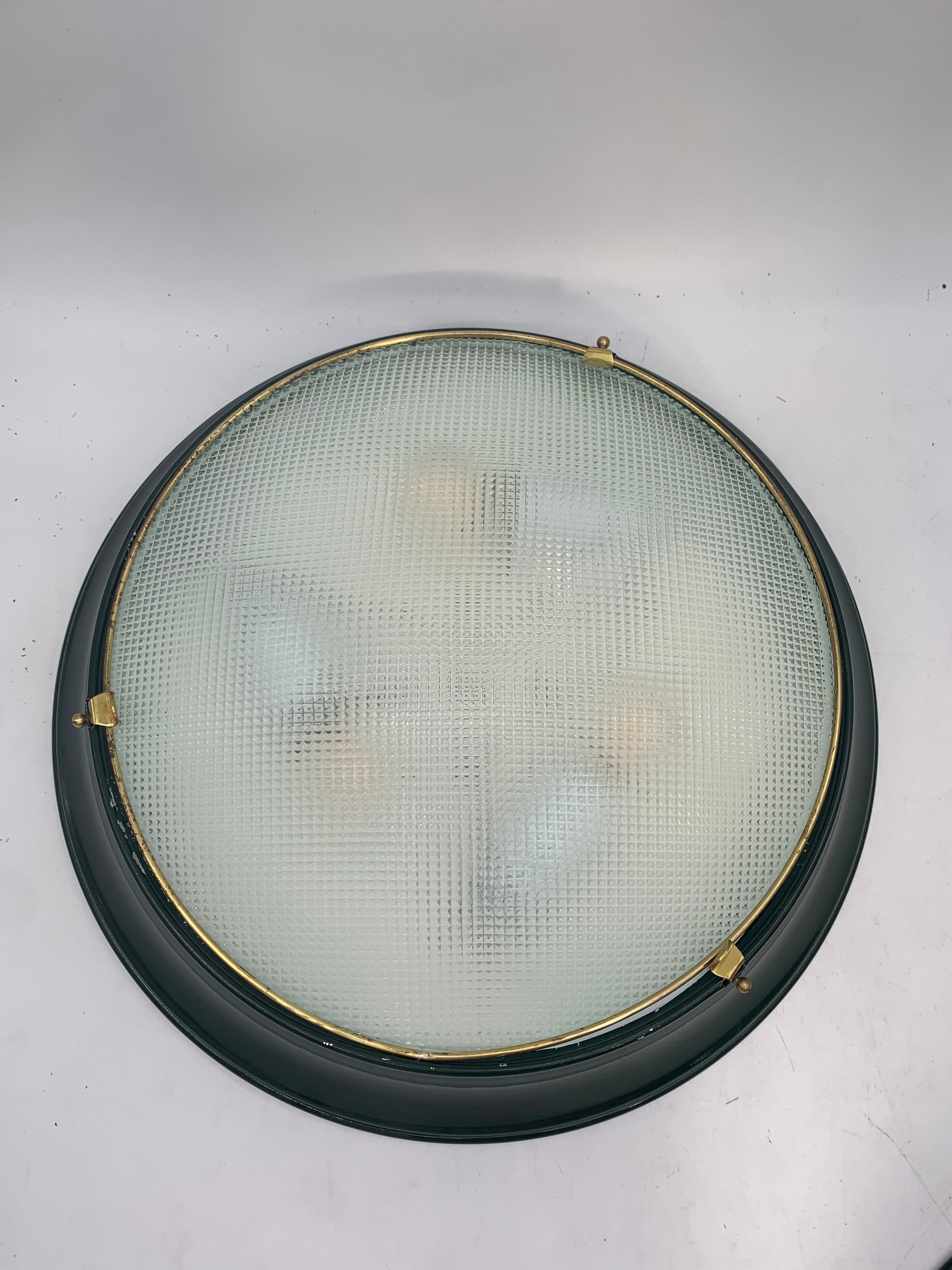 Set_of_2_Large_Fontana_Arte_Attributed_Forest_Green_Flush_Mount_or_Wall_Lights,_Italy