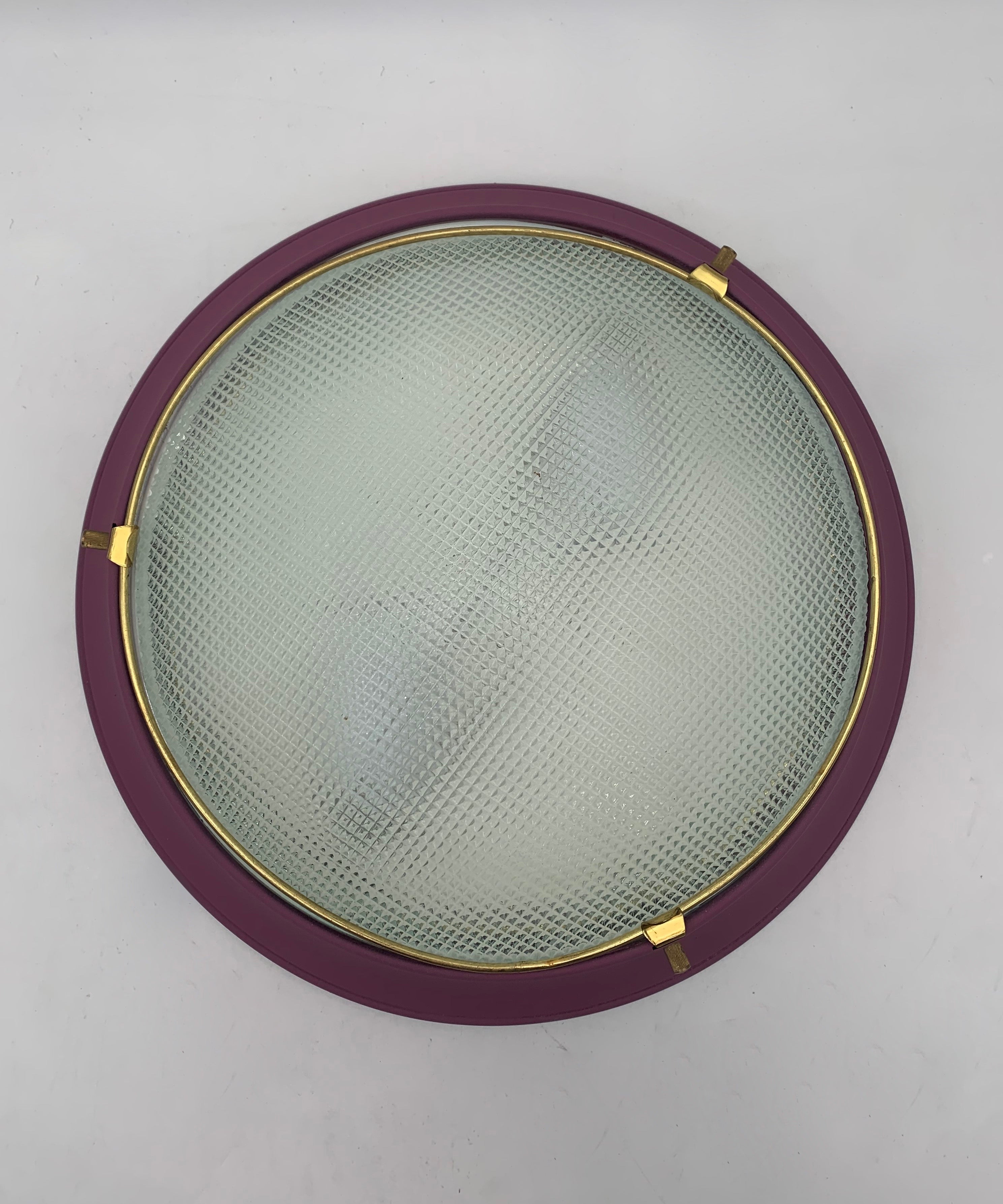 Set_of_2_Ceiling_or_Wall_Lamps_Attributed_to_Fontana_Arte,_Brass_and_Textured_Glass,_Italy