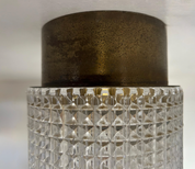 Carl_Fagerlund_Patinated_Brass_and_Pressed_Glass_Flush_Mount,_Sweden,_1960s