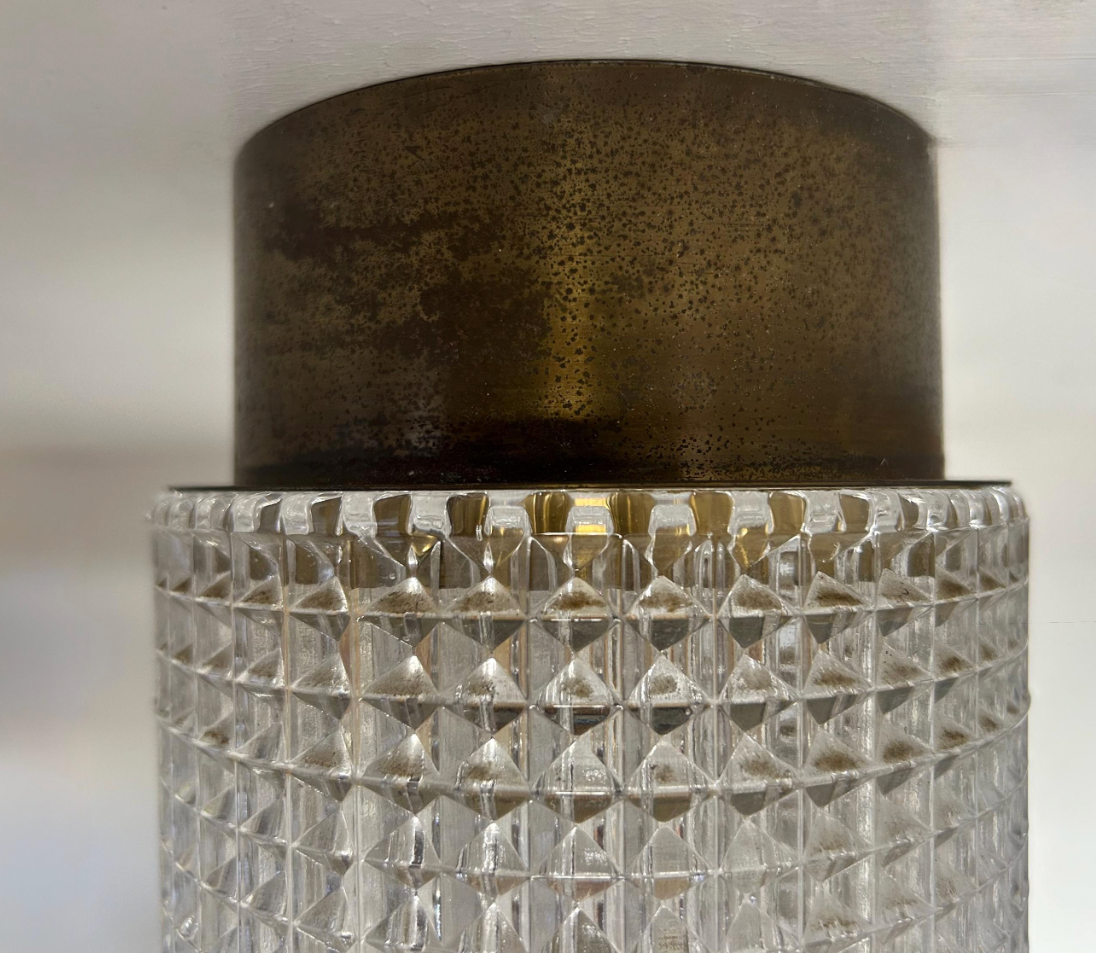 Carl_Fagerlund_Patinated_Brass_and_Pressed_Glass_Flush_Mount,_Sweden,_1960s