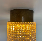 Carl_Fagerlund_Patinated_Brass_and_Pressed_Glass_Flush_Mount,_Sweden,_1960s
