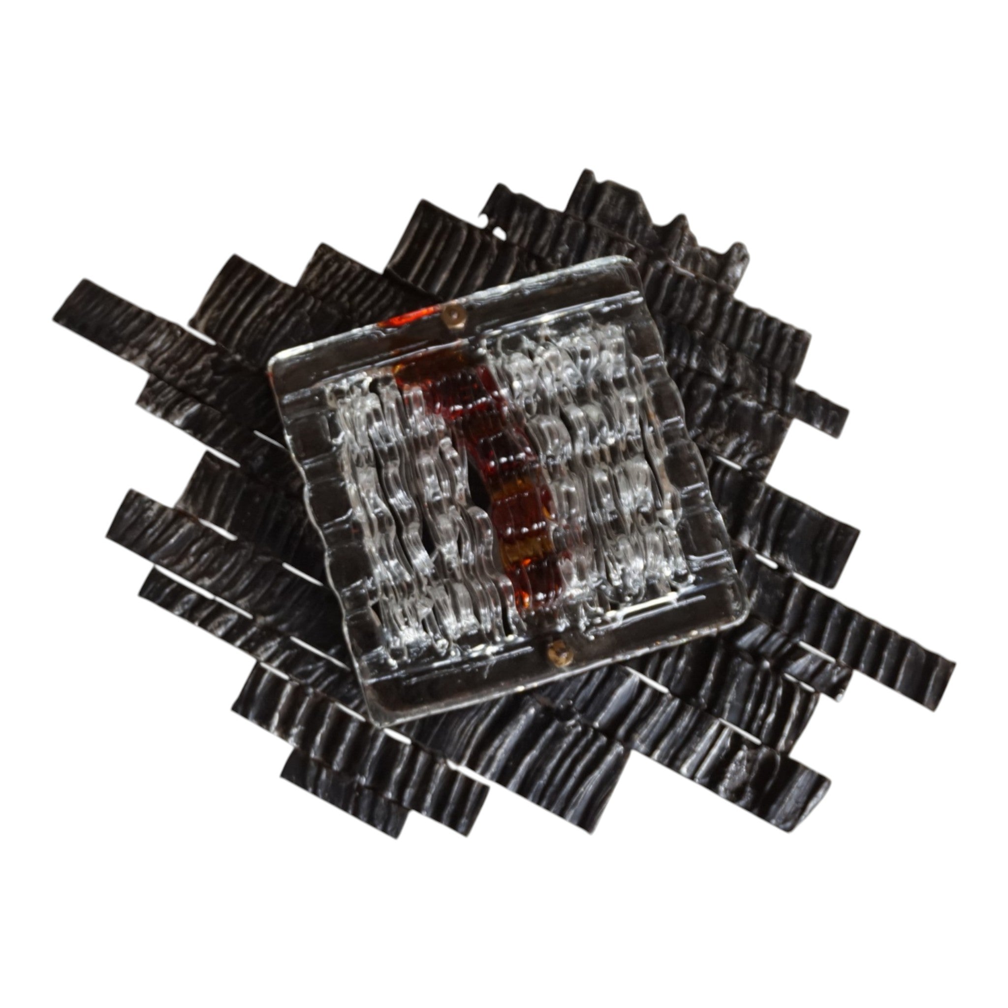 Brutalist_Glass_Wall_Lamp_by_Albano_Poli_for_Poliarte,_Iron_&_Textured_Glass,_Italy_1970s