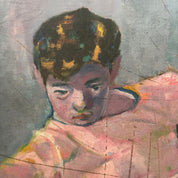 Large_Double-Sided_Portrait_Painting_by_Arnout_Colnot,_Bergen_School,_Netherlands,_circa_1950s