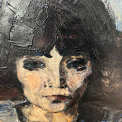 Large_Double-Sided_Portrait_Painting_by_Arnout_Colnot,_Bergen_School,_Netherlands,_circa_1950s