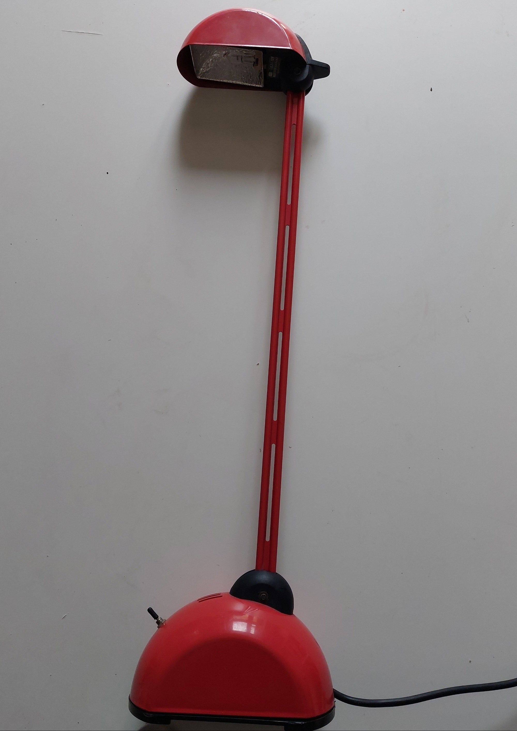 Italian_Postmodern_Red_Desk_Lamp_with_Adjustable_Arm,_Halogen_Light,_1970s