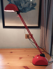 Italian_Postmodern_Red_Desk_Lamp_with_Adjustable_Arm,_Halogen_Light,_1970s