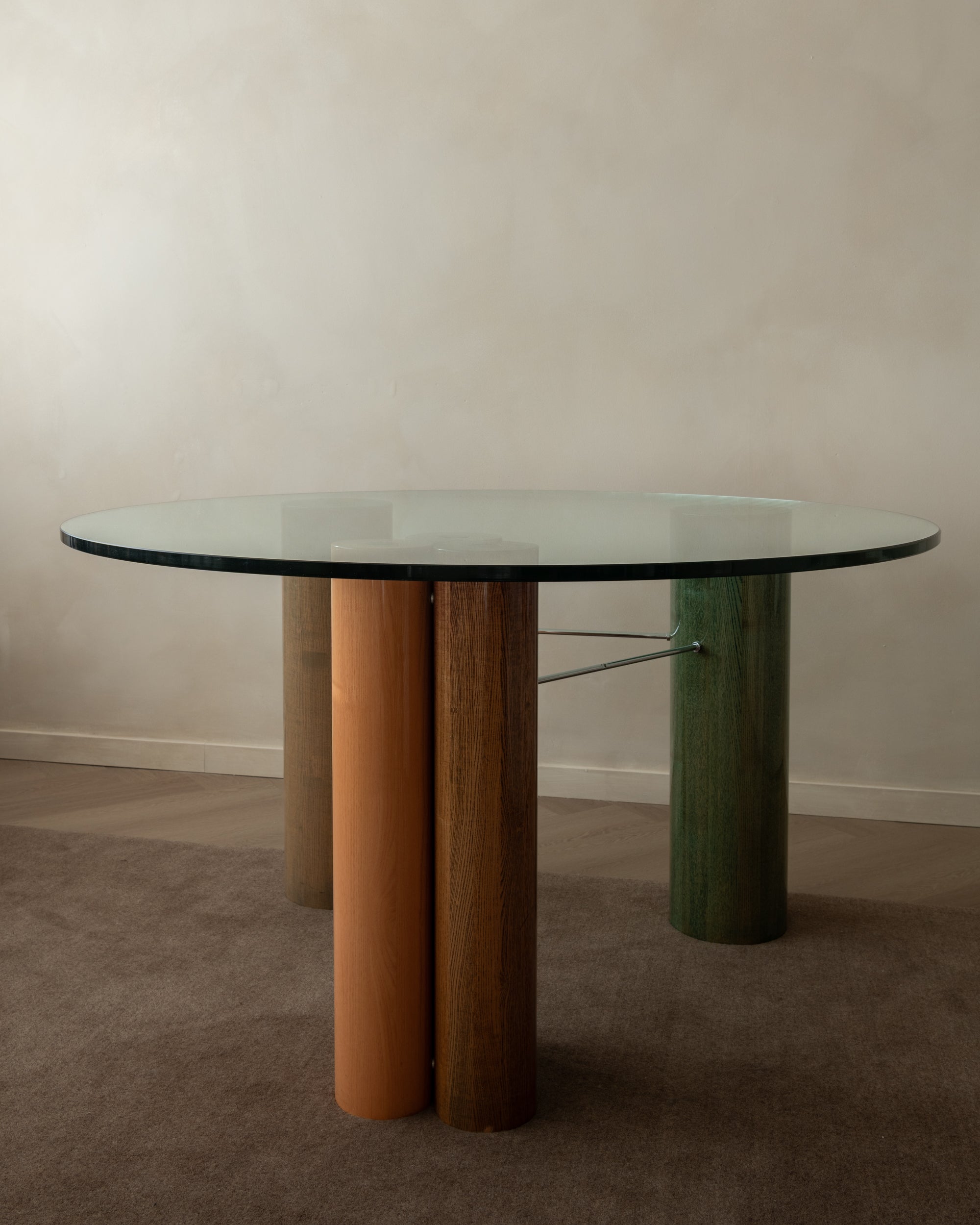 Postmodern_Glass_Dining_Table_by_Saporiti_Italia,_Italy_1980s
