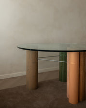 Postmodern_Glass_Dining_Table_by_Saporiti_Italia,_Italy_1980s