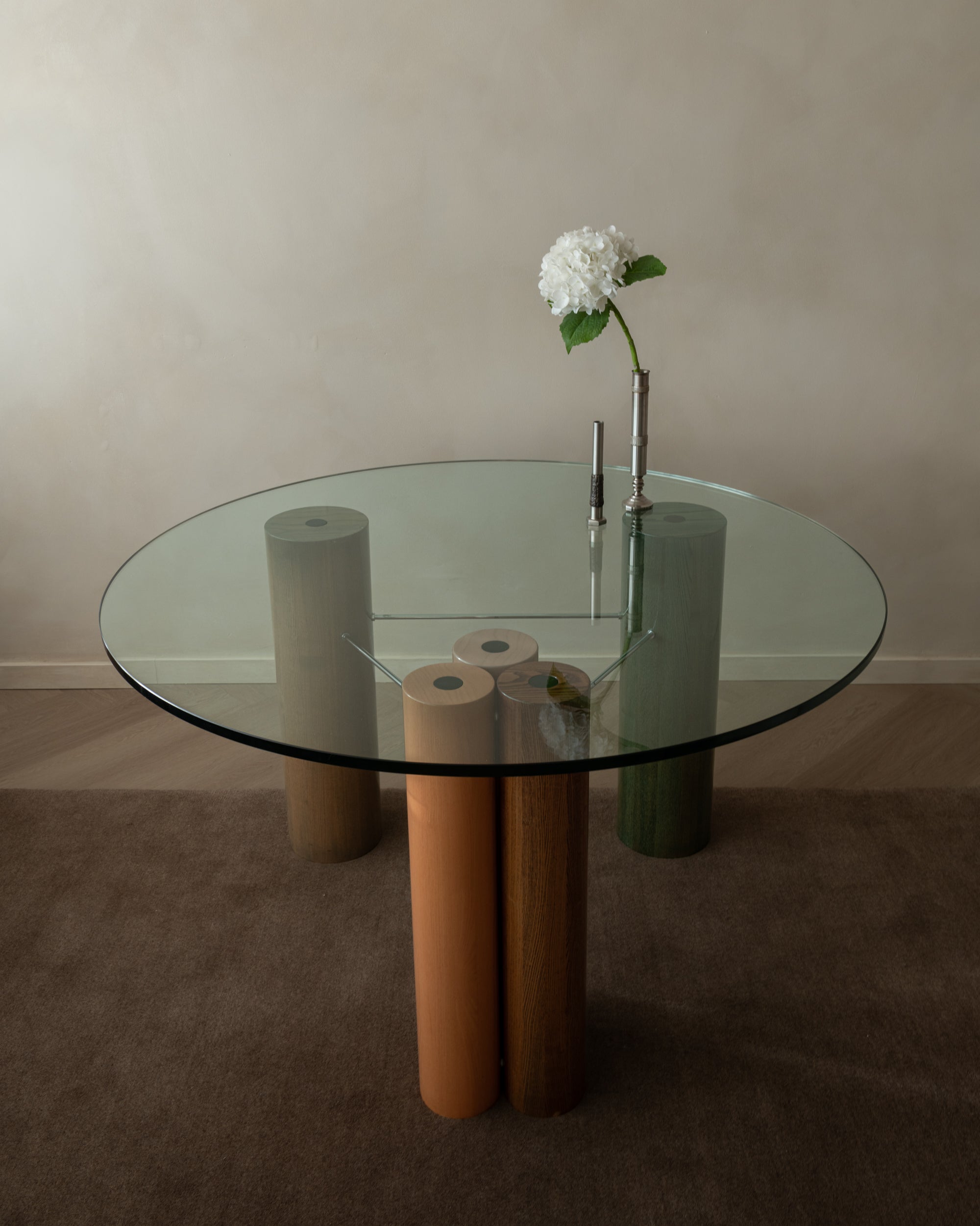 Postmodern_Glass_Dining_Table_by_Saporiti_Italia,_Italy_1980s