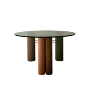 Postmodern_Glass_Dining_Table_by_Saporiti_Italia,_Italy_1980s
