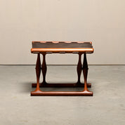 PH-43_Guldhøj_Stool_by_Poul_Hundevad,_Teak_&_Leather,_Denmark_1960s