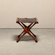 PH-43_Guldhøj_Stool_by_Poul_Hundevad,_Teak_&_Leather,_Denmark_1960s