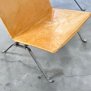 Poul_Kjaerholm_PK22_Lounge_Chairs_for_Fritz_Hansen_in_Cognac_Leather,_1956