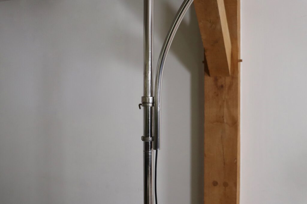 PR_Adjustable_Arc_Floor_Lamp_by_Pirro_Cuniberti_for_Sirrah_Imola,_Chrome_and_Aluminium,_Italy,_1970