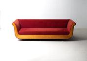 1991_Luca_Meda_Sofa_for_Molteni_&_Co,_Carlo_Felice_Theatre,_Red_Velvet,_Italy