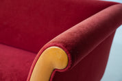 1991_Luca_Meda_Sofa_for_Molteni_&_Co,_Carlo_Felice_Theatre,_Red_Velvet,_Italy