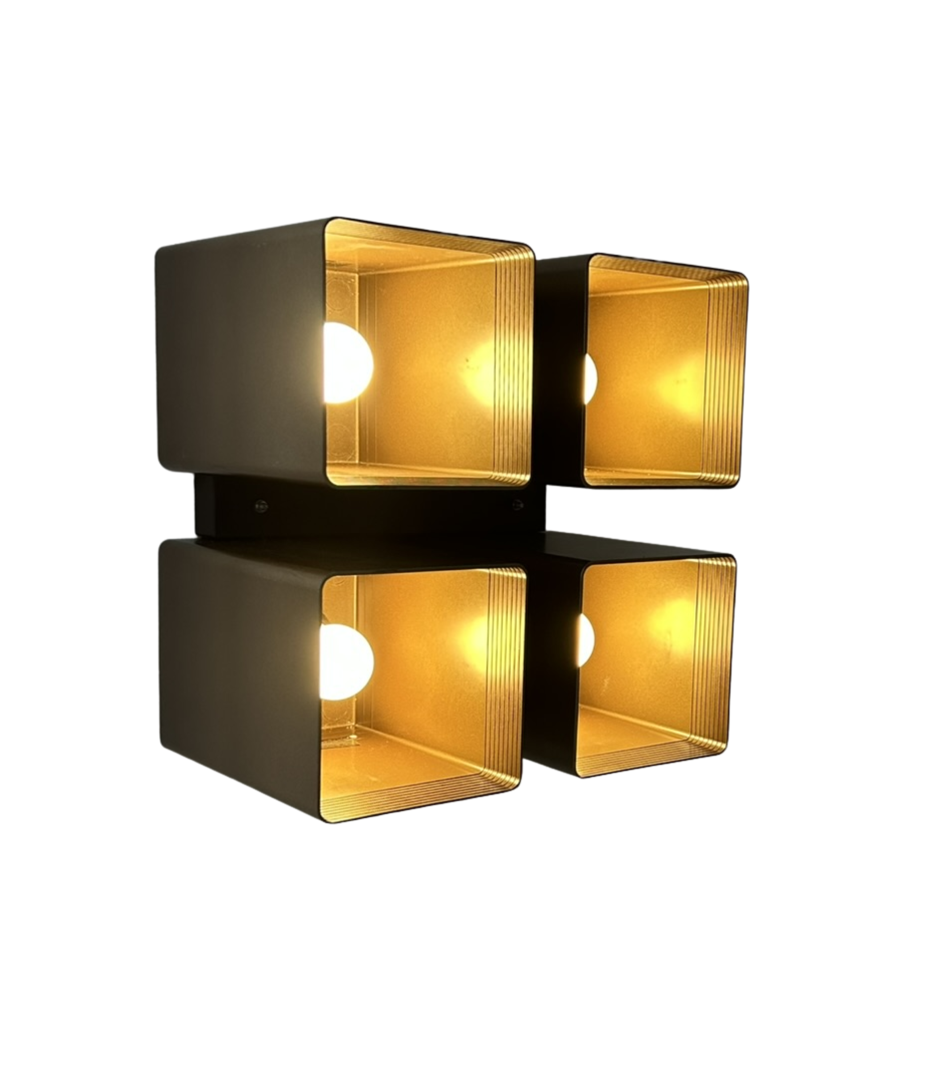 RAAK_Model_P1445_Wall_or_Ceiling_Light_in_Brown_ABS_and_Metal,_Netherlands,_1970s