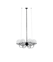 RAAK_“Saturnus”_Glass_Sphere_Chandelier,_Netherlands_1960s