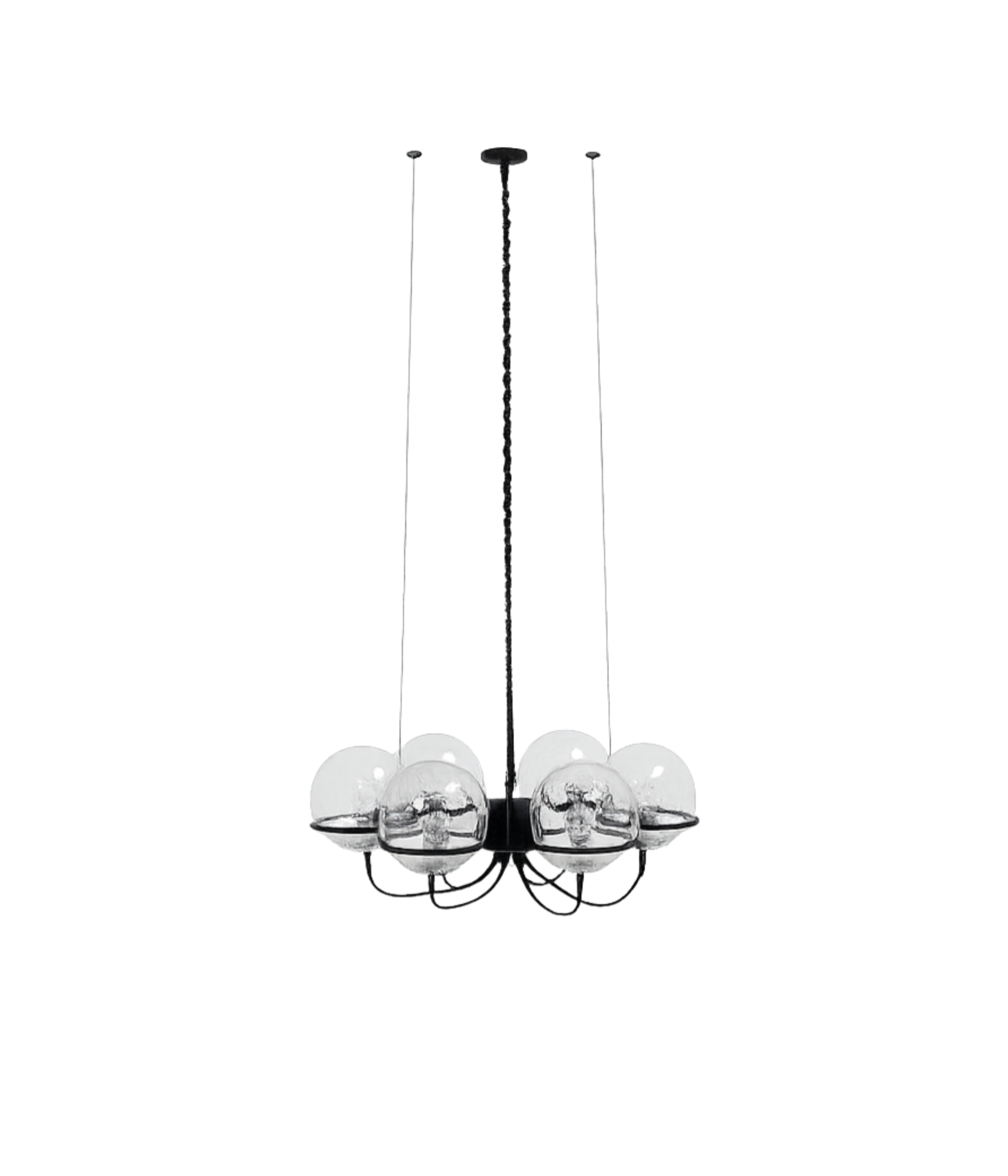RAAK_“Saturnus”_Glass_Sphere_Chandelier,_Netherlands_1960s
