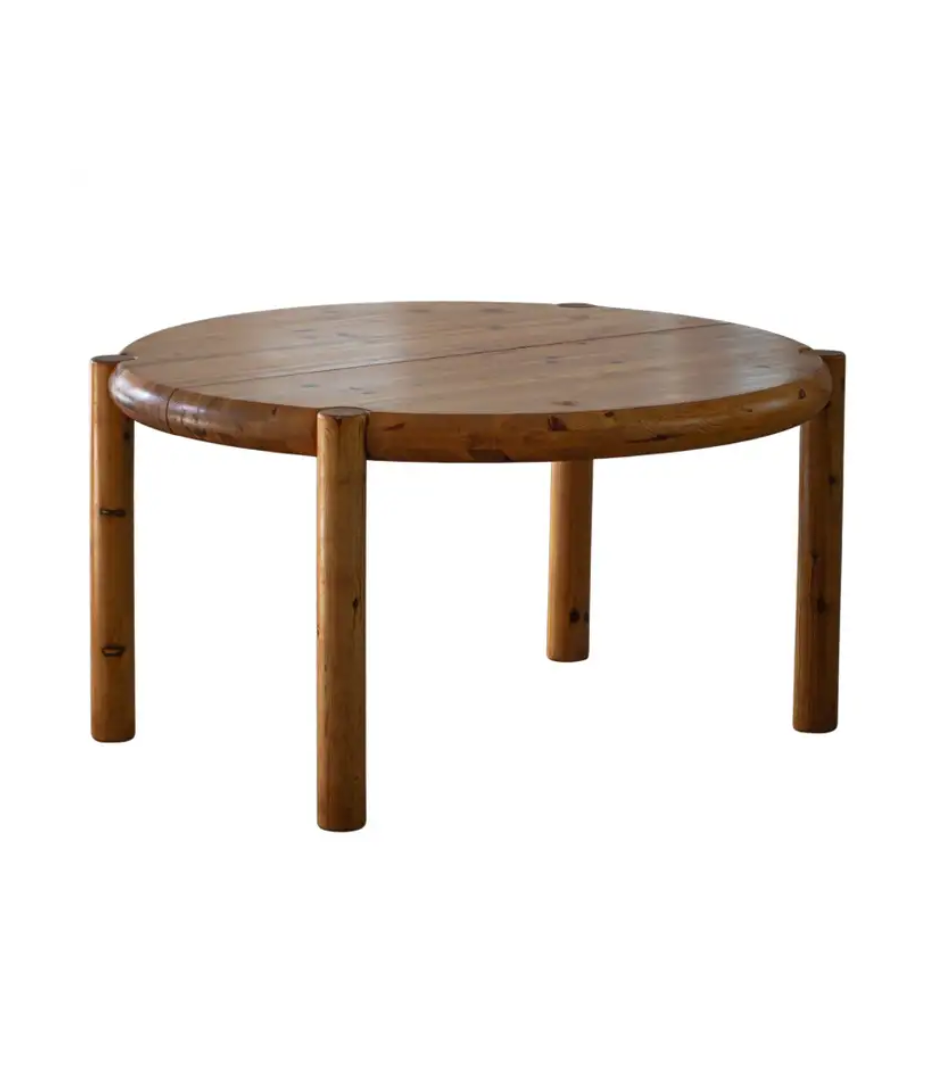 Rainer_Daumiller,_Extendable_Round_Dining_Table_in_Pine,_Danish_Modern,_1970s