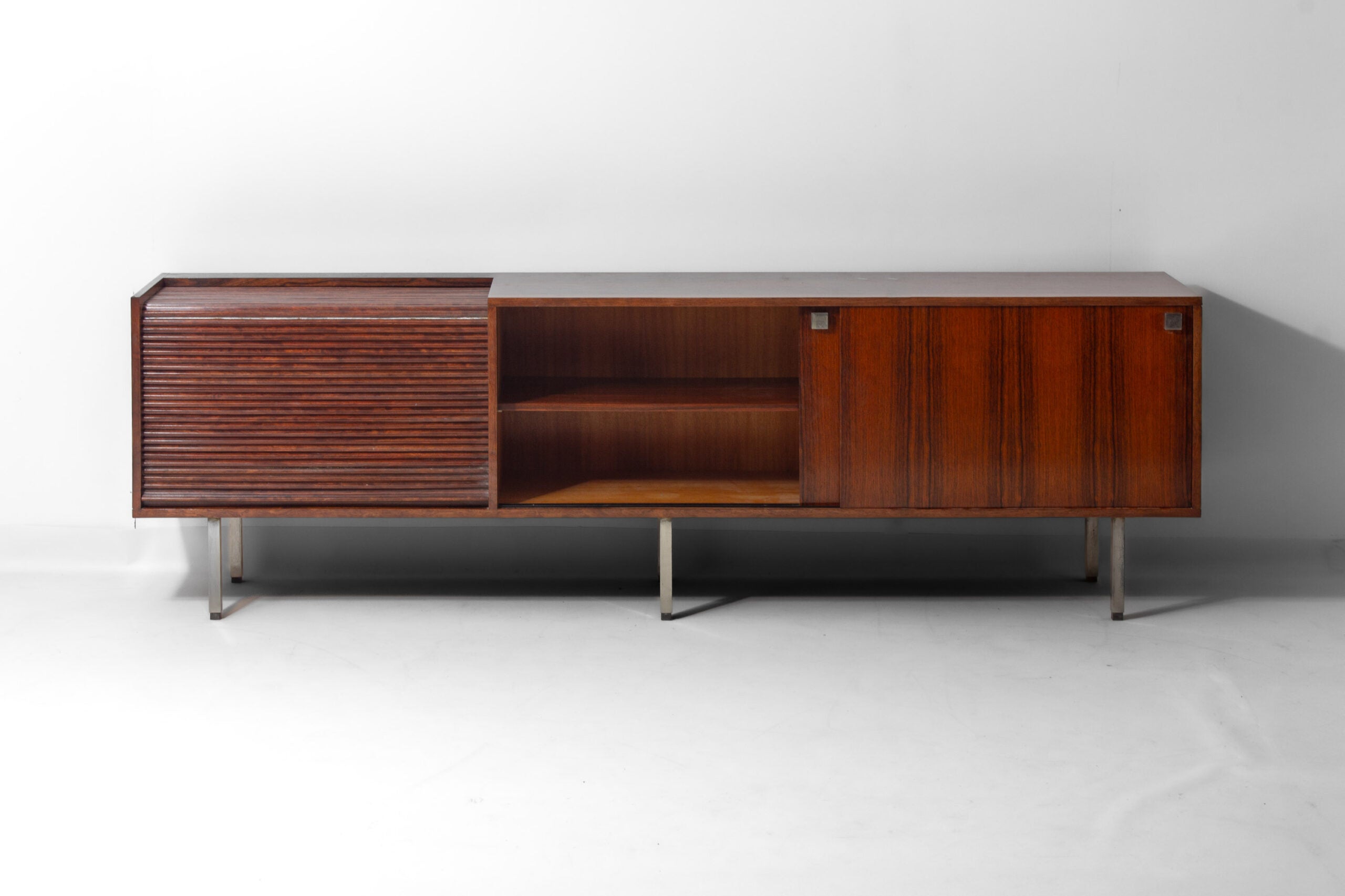 Rare_Belform_Bar_Sideboard_by_Alfred_Hendrickx,_Tambour_Door,_1960s