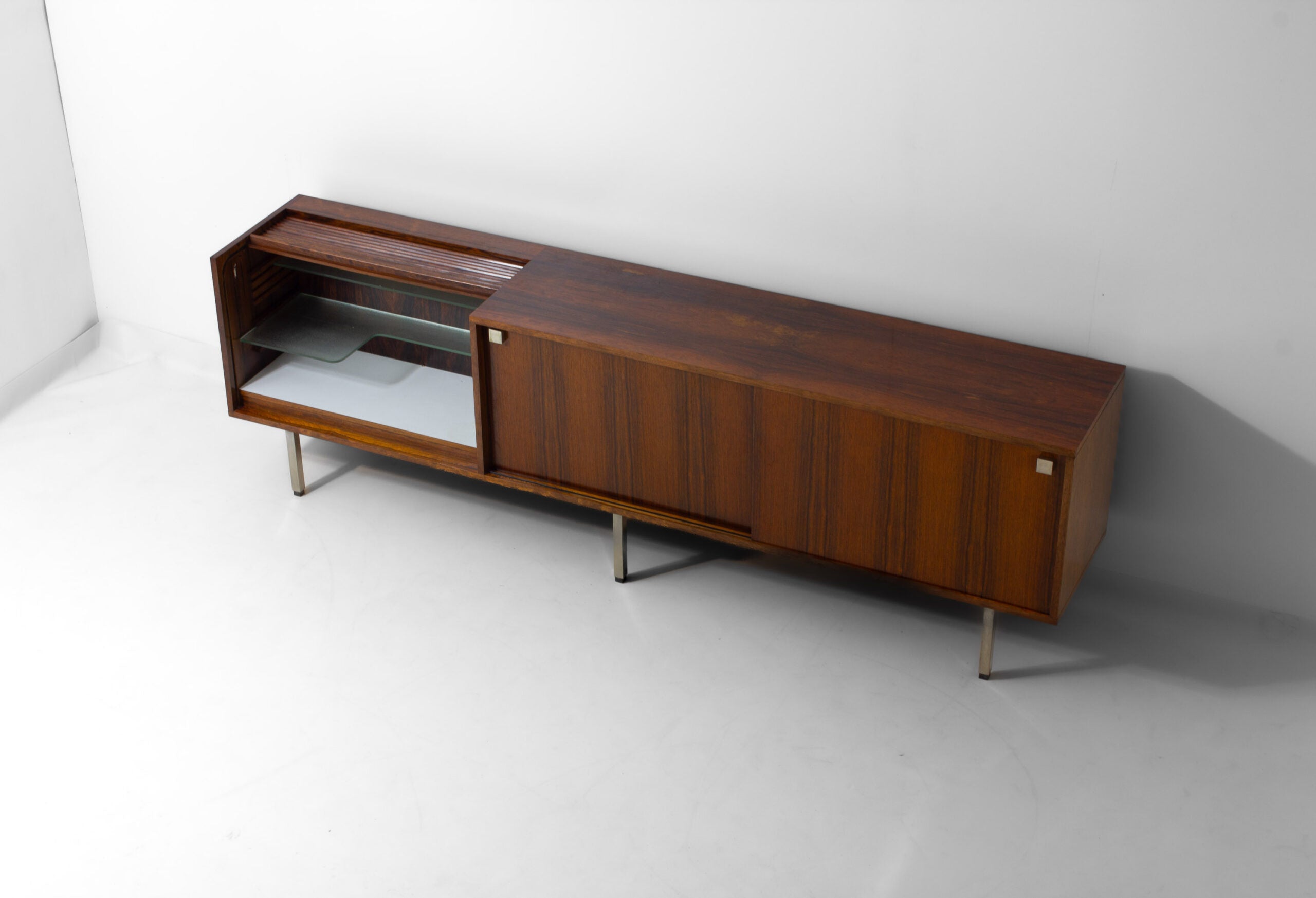 Rare_Belform_Bar_Sideboard_by_Alfred_Hendrickx,_Tambour_Door,_1960s