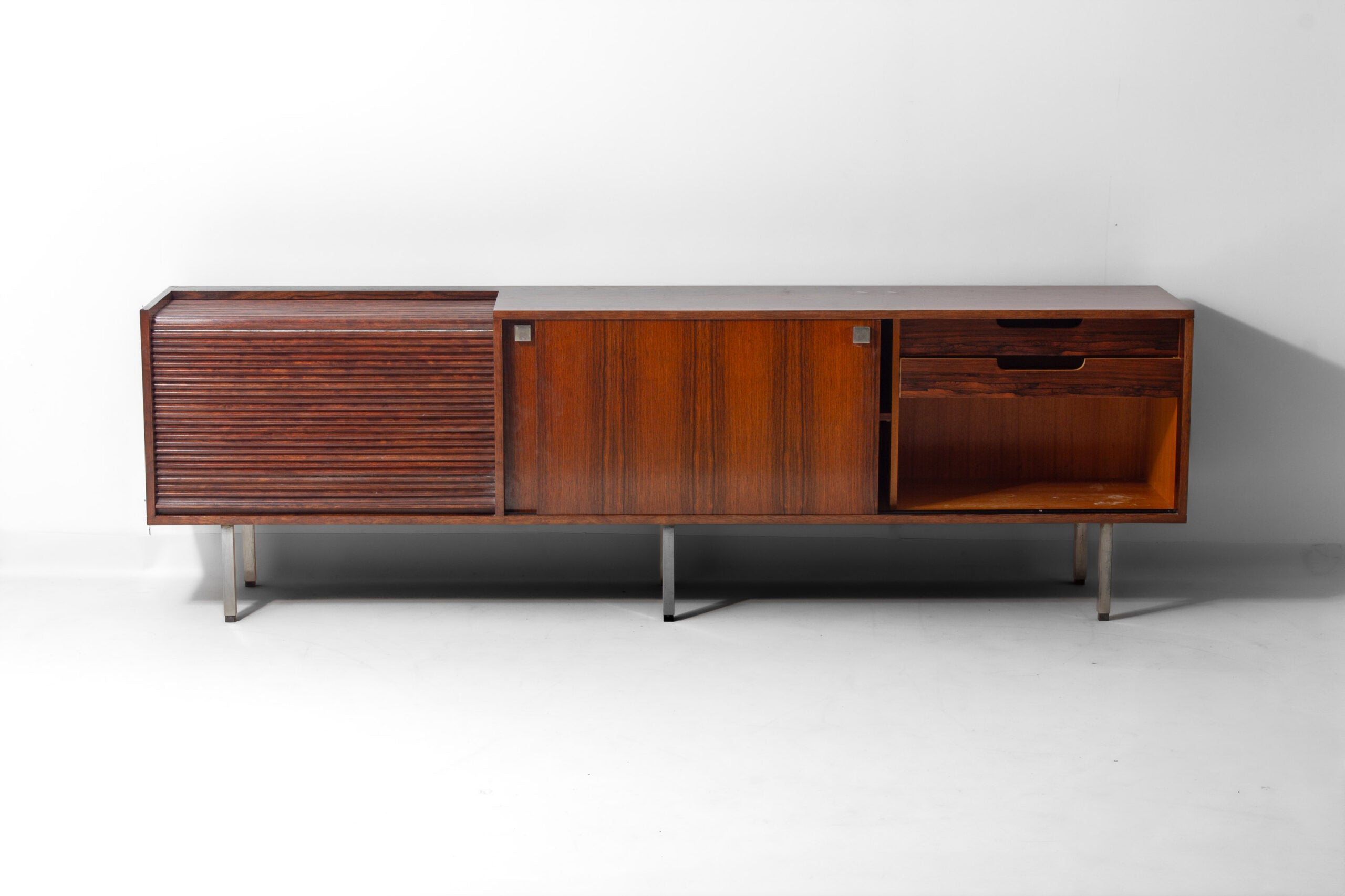 Rare_Belform_Bar_Sideboard_by_Alfred_Hendrickx,_Tambour_Door,_1960s