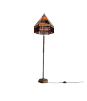 Rare_Dutch_Art_Deco_Floor_Lamp,_Amsterdam_School,_Stained_Glass_&_Brass,_1920s