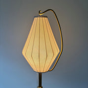 1950s_Swedish_Floor_Lamp_Attributed_to_Hans_Bergström,_Brass,_Cast_Iron_and_Textile