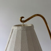 1950s_Swedish_Floor_Lamp_Attributed_to_Hans_Bergström,_Brass,_Cast_Iron_and_Textile
