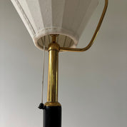 1950s_Swedish_Floor_Lamp_Attributed_to_Hans_Bergström,_Brass,_Cast_Iron_and_Textile
