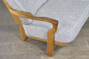 Rare_Guillerme_&_Chambron_solid_oak_sofa,_France_1960s